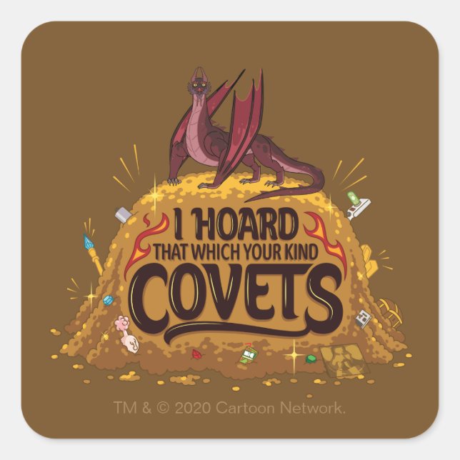 Adesivo Quadrado RICK E MORTY™ | Barba de Balthromaw (Frente)