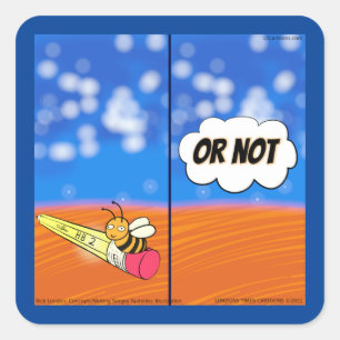 Adesivo Quadrado Rick London Funny Shakespeare Hamlet Beic