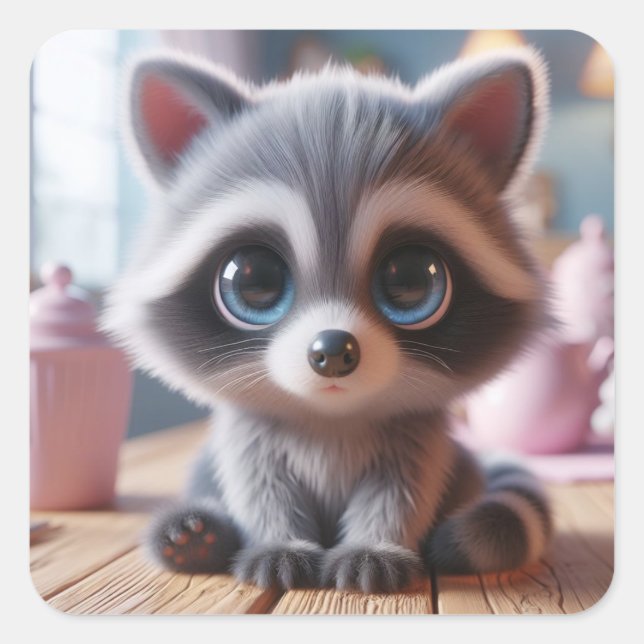 Adesivo Quadrado Ricky. (Frente)