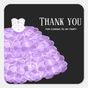 Adesivo Quadrado Rico Glam Gown