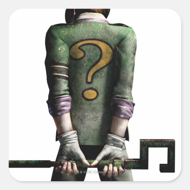 Adesivo Quadrado Riddler 2 (Frente)