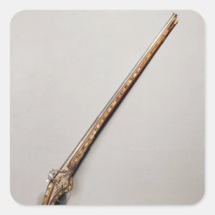 Adesivo Quadrado Rifle do Flintlock