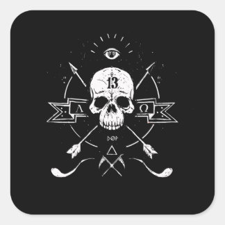 Adesivo Quadrado Rigor Mortis