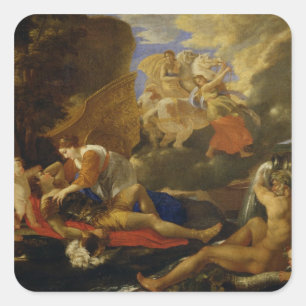 Adesivo Quadrado Rinaldo e Armida