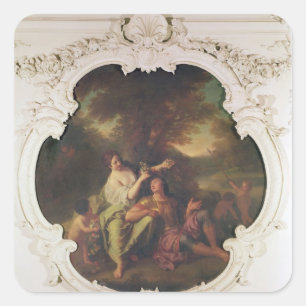 Adesivo Quadrado Rinaldo e Armida, de Gerusalemme Liberata