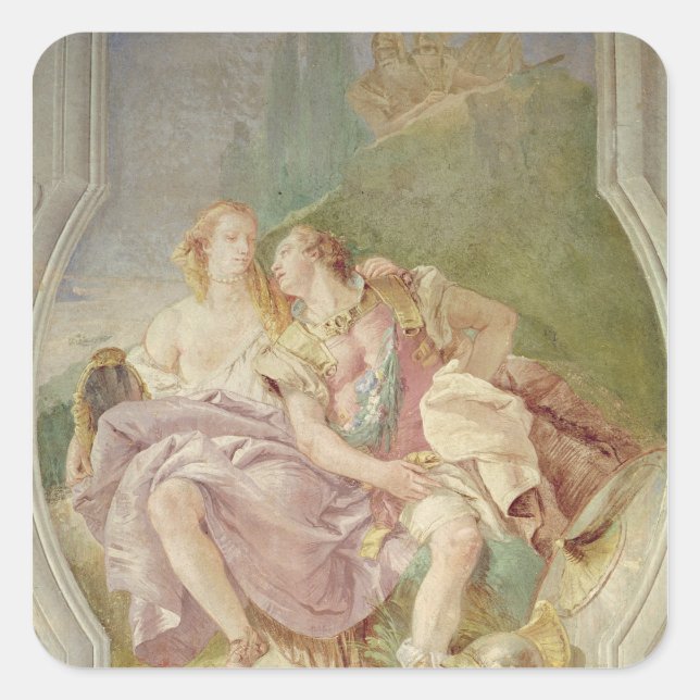 Adesivo Quadrado Rinaldo Encantado por Armida (Frente)