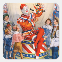 Adesivo Quadrado Ringing Bros e Barnum & Bailey Circus Stone Co