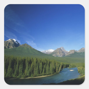 Adesivo Quadrado Rio Bow perto do Parque Nacional Banff em Alberta