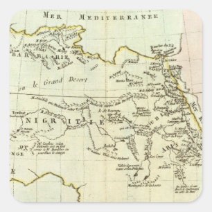 Adesivo Quadrado Rio e montanhas de África