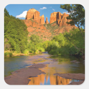 Adesivo Quadrado Rio em Red Rock Crossing, Arizona