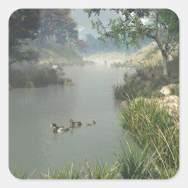 Adesivo Quadrado Rio Lazy