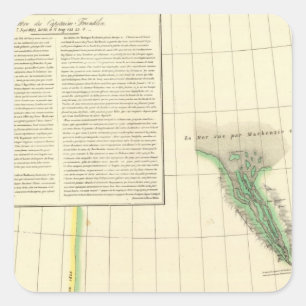 Adesivo Quadrado Rio Mackenzie, Yukon