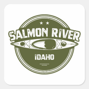 Adesivo Quadrado Rio Salmon Idaho