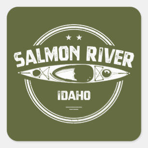 Adesivo Quadrado Rio Salmon Idaho