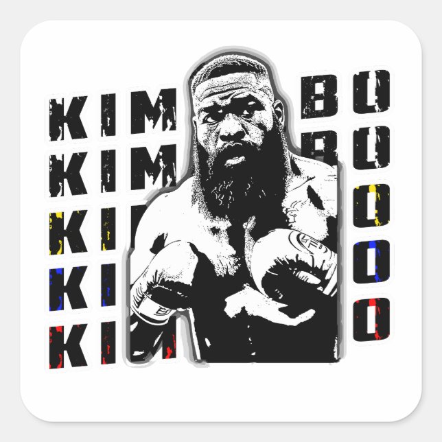 Adesivo Quadrado RIP Kimbo Slice (Frente)