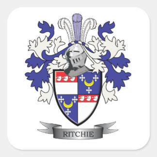 Adesivo Quadrado Ritchie Family Crest Casaco de Armas