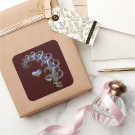 Adesivo Quadrado Ritmo do coração