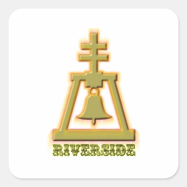 Adesivo Quadrado Riverside Raincross (Frente)