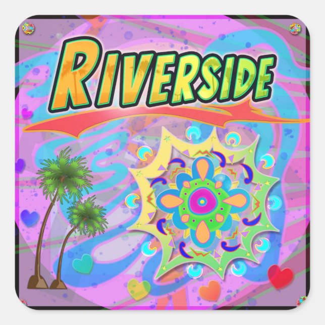 Adesivo Quadrado Riverside True Progress Sticker (Frente)