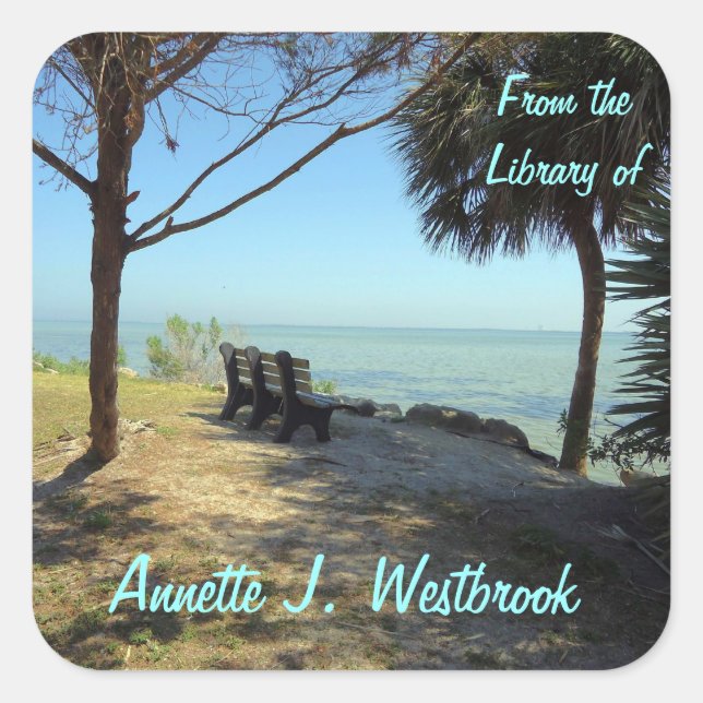 Adesivo Quadrado Riverview N.º 1 Cartão Personalizado (Frente)