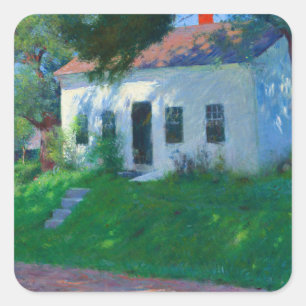 Adesivo Quadrado Roadside Cottage, 1889 por Dennis Miller Bunker