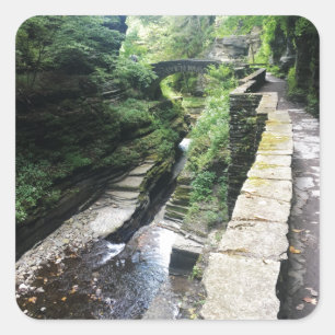 Adesivo Quadrado Robert h. ponte do Parque Estadual do Treman