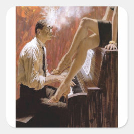 Adesivo Quadrado Robert McGinnis Me Assassinou Por Cobrir Do Livro 