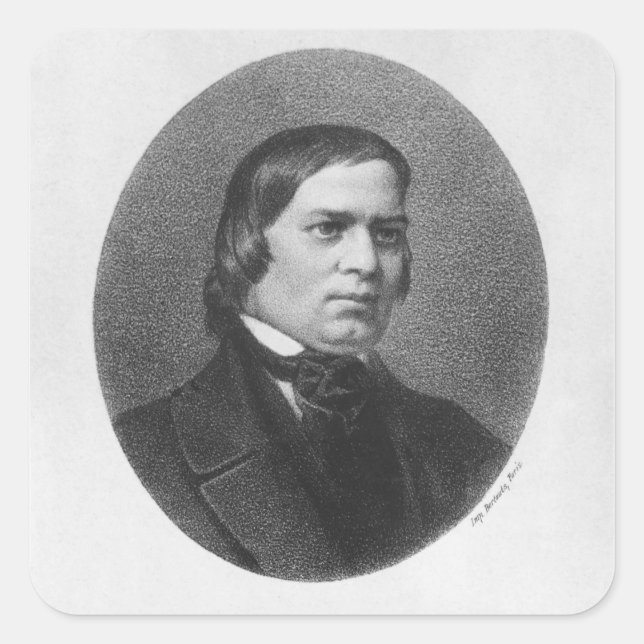 Adesivo Quadrado Robert Schumann, 1839 (Frente)