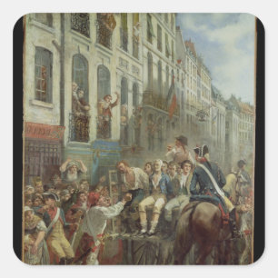 Adesivo Quadrado Robespierre e Santo-just