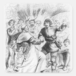Adesivo Quadrado Robin Hood e o Bispo