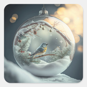 Adesivo Quadrado Robin nos Stickers