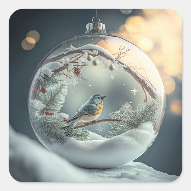 Adesivo Quadrado Robin nos Stickers (Frente)