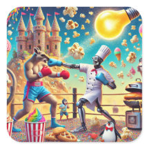 Robô Chef vs. Kangaroo Boxer Showdown