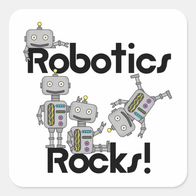Adesivo Quadrado Robotics Rocks (Frente)