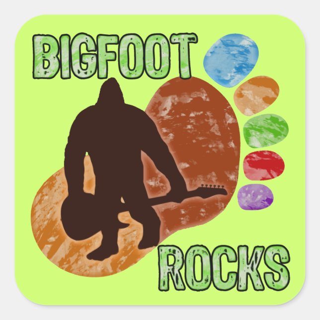 Adesivo Quadrado Rochas Bigfoot (Frente)