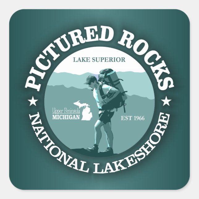 Adesivo Quadrado Rochas Picadas NP (Frente)