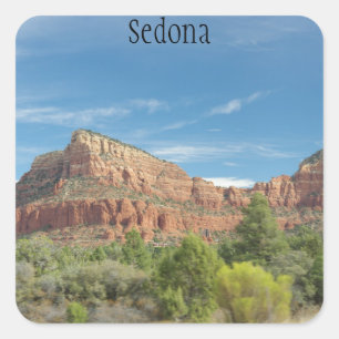 Adesivo Quadrado Rochas vermelhas em Sedona