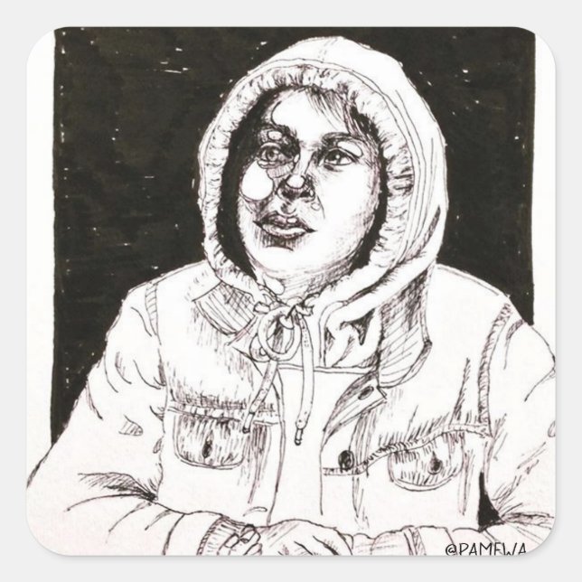 Adesivo Quadrado Rociooo (Frente)