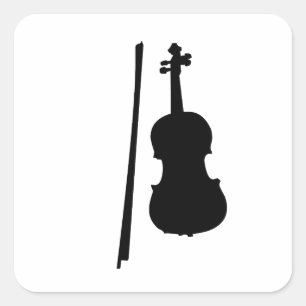 Adesivo Quadrado Rock and Roll Voilin