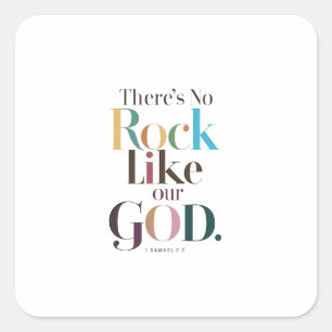 Adesivo Quadrado Rock Divino Incomparável: Força Espiritual