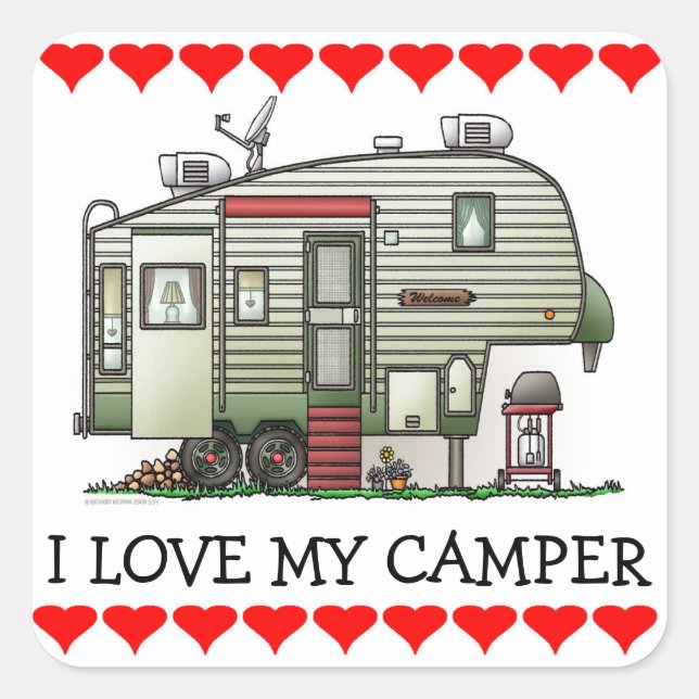 Adesivo Quadrado Roda de 5 de alta tecnologia (Frente)