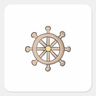 Adesivo Quadrado Roda do navio