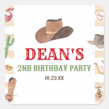 Rodeo Cowboy Ocidental Festa de aniversário Selvag