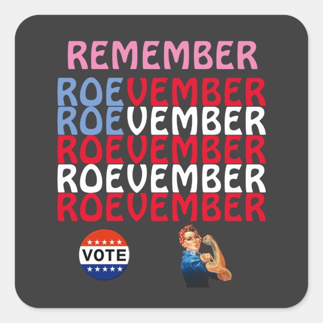 Adesivo Quadrado ROEVEMBER Sticker (Frente)