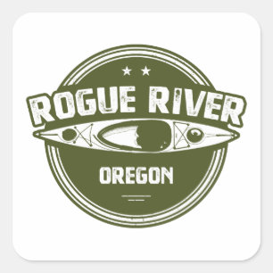 Adesivo Quadrado Rogue River, Oregon