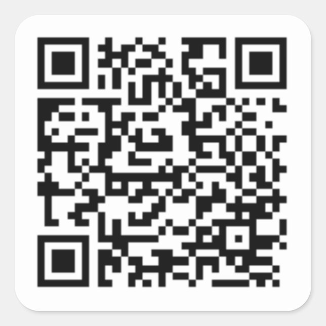 Adesivo Quadrado Roll QR (Frente)