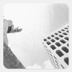 Adesivo Quadrado Roma Itália, EUR Palazzo del Lavoro 2