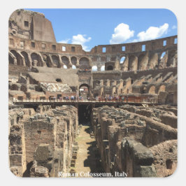 Adesivo Quadrado Roman Colosseum, Itália Fotografia