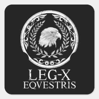 Adesivo Quadrado Roman Eagle Legio X Emblem