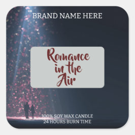 Adesivo Quadrado Romance in the Air Candle Label – Gothic & Elegant